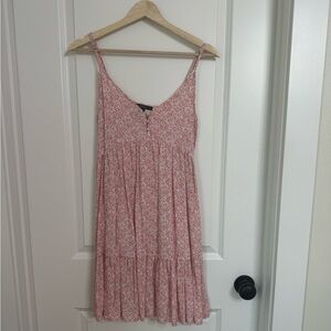 Pink floral sundress